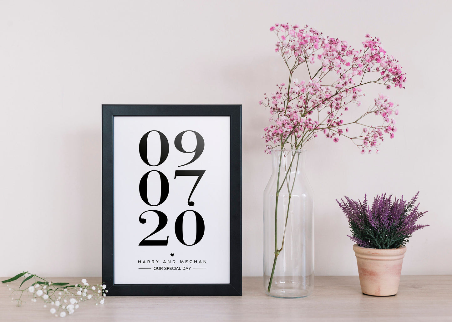 Personalised couple gift - Perfect to remember your special date - Your special date personalised print