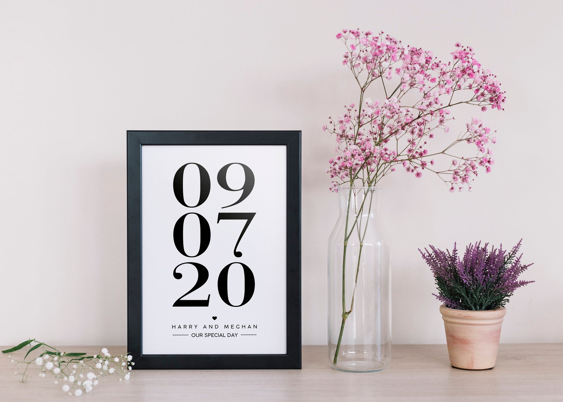 Personalised couple gift - Perfect to remember your special date - Your special date personalised print