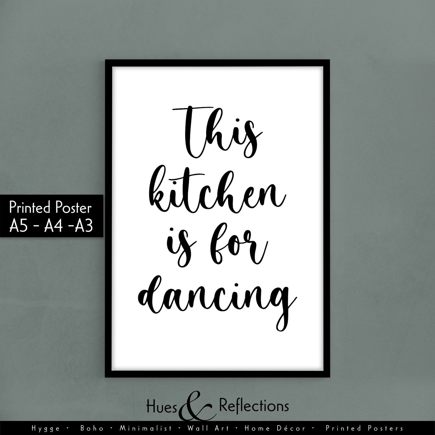 This Kitchen Is For Dancing | For those of us who just love to dance, this print will remind you exactly what your kitchen is for!