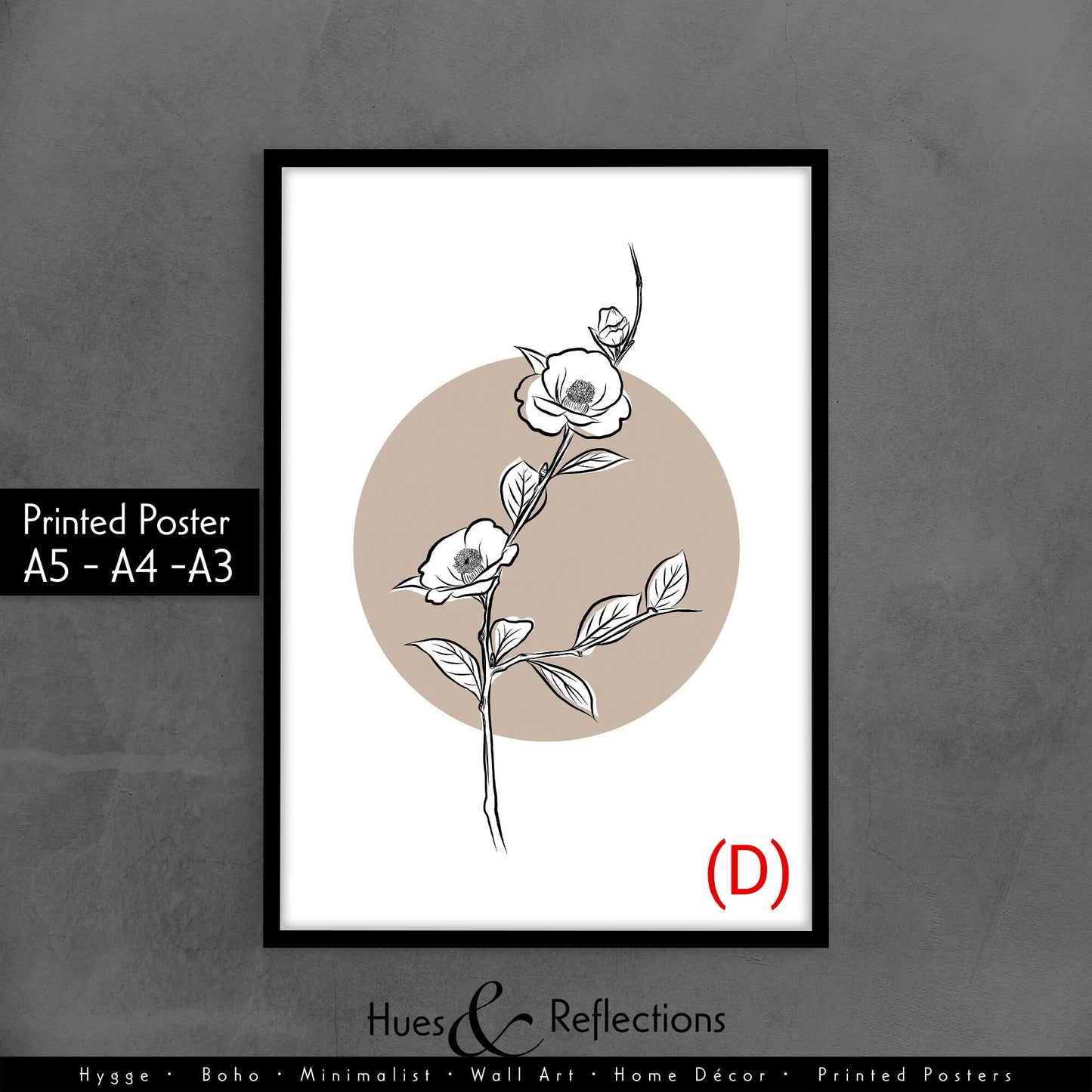 Boho Abstract Wall Art - Neutral Living Room Line Art Floral Print, Feature Wall, Beige Posters, Living Room Decor, Minimalistic Prints, Neutral Living Room Trio, Line Art, Beige Posters, Living Room Decor, Prints, Feature Wall, zen, calming poster