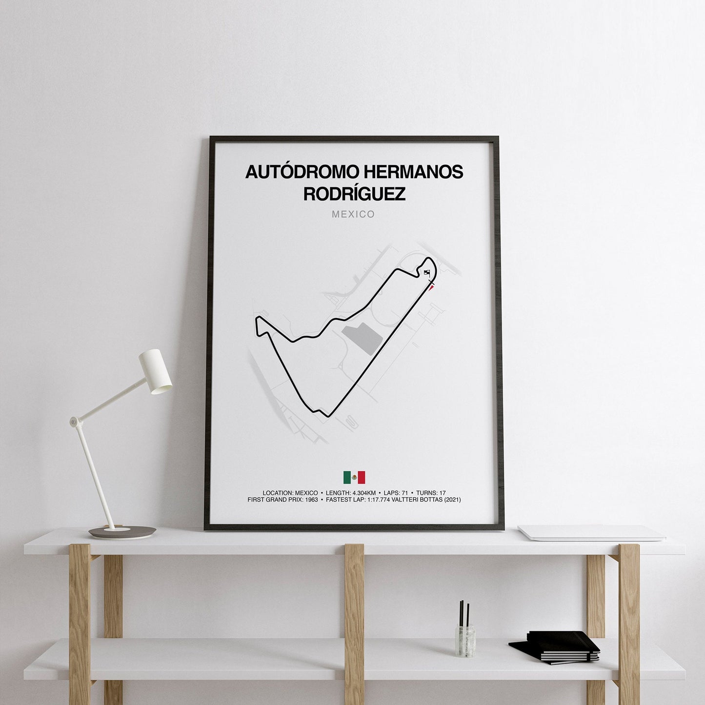 Mexico Grand Prix, Autódromo Hermanos Rodríguez Circuit Print, Formula 1 Track Poster, Office wall art, Gifts for him, F1 race map frame, F1 Poster, Car race fan art, Valtteri Bottas, Hamilton F1, Mexican car race,