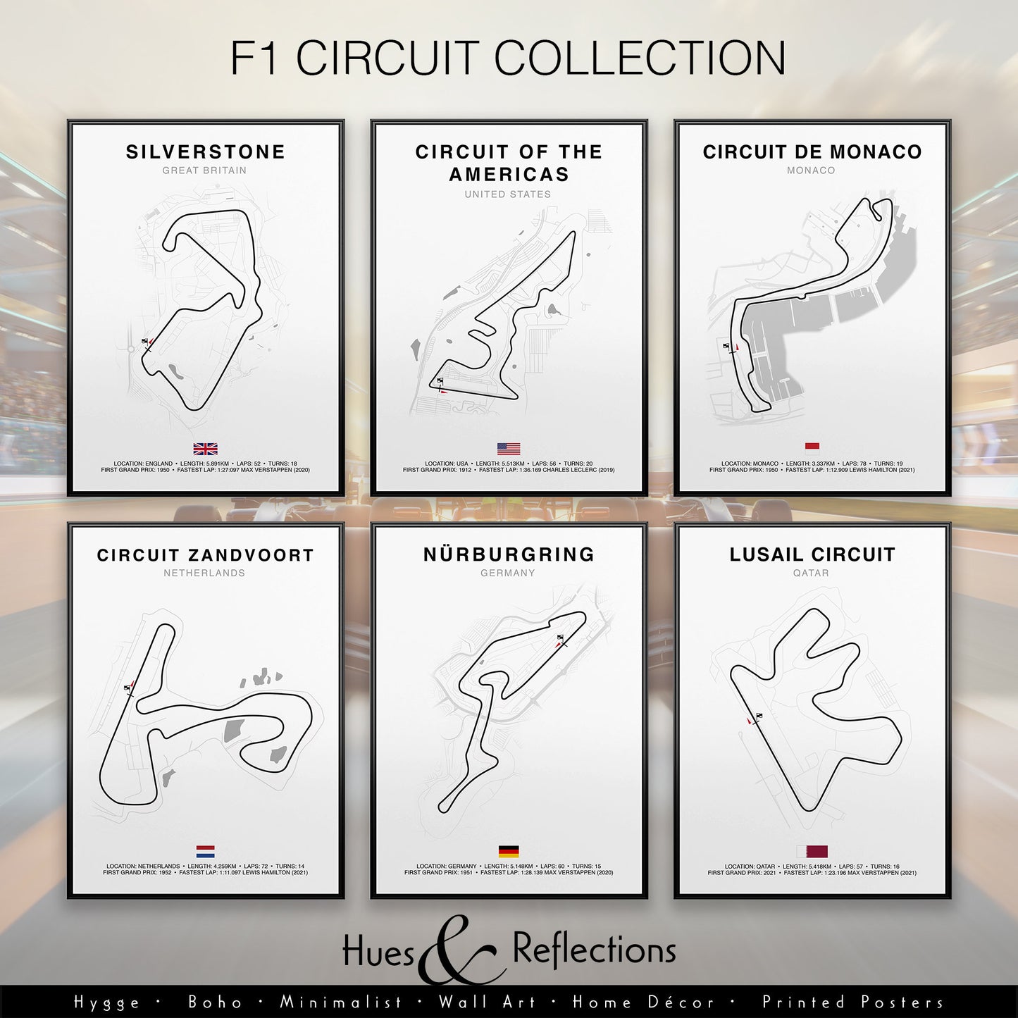 Silverstone Grand Prix Circuit Print, Formula 1 Track Poster, Office wall art, Gifts for him, F1 race map frame, F1 Poster, Car race fan art, Monaco, Abu Dhabi, Austria, Belgium, Brazil, Germany, Italy, Japan, Mexico, Monaco, Netherlands, Gift dad