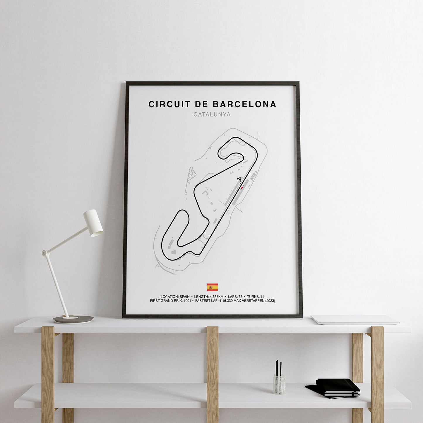 Circuit de Barcelona-Catalunya Grand Prix Circuit Print, Formula 1 Track Poster, Office wall art, Gifts for him, F1 race map frame F1 Poster