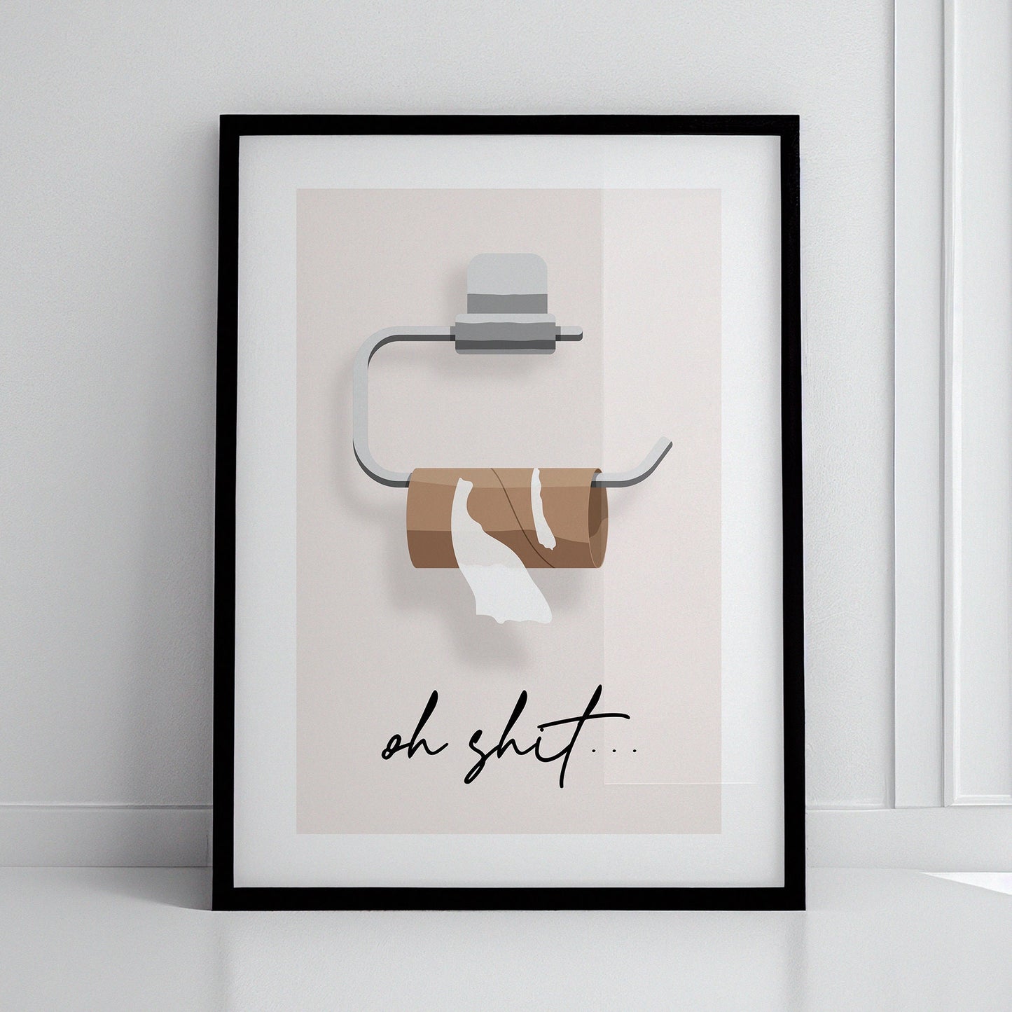 Colourful wall decor for toilet, funny bathroom wall art, toilet paper, toilet print, toilet roll need replacement, Funny Art, Funny Wall Prints, Quirky Art, Fun Wall Art, Home Prints, Bathroom Decor, Nice Bum Print, Gift for Partner, Toilet Humour