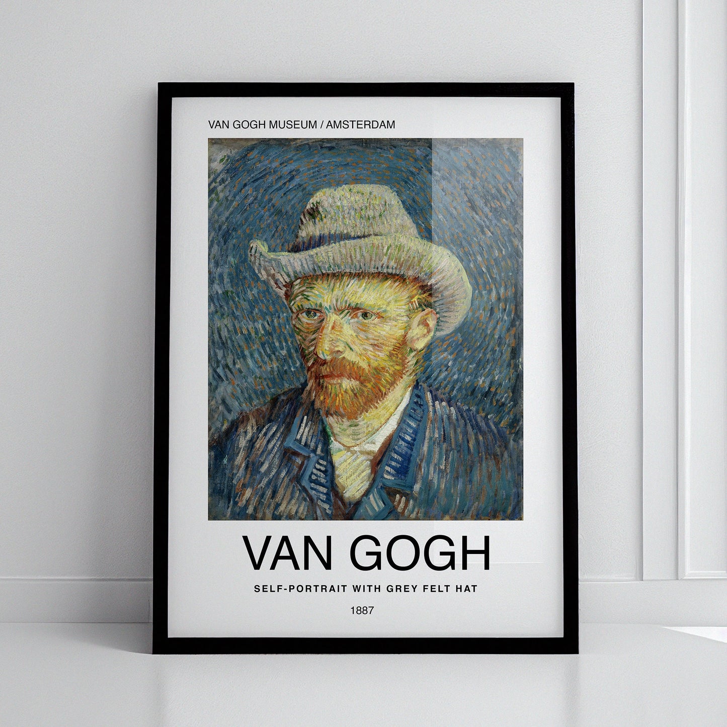 Self Portrait by Van Gogh Poster Print โ Classic and famous vintage wall art, famous painting, Post-Impressionist, Home Decor Fine Arts, hand-picked timeless collection of classic paintings from Botticelli to Rembrandt