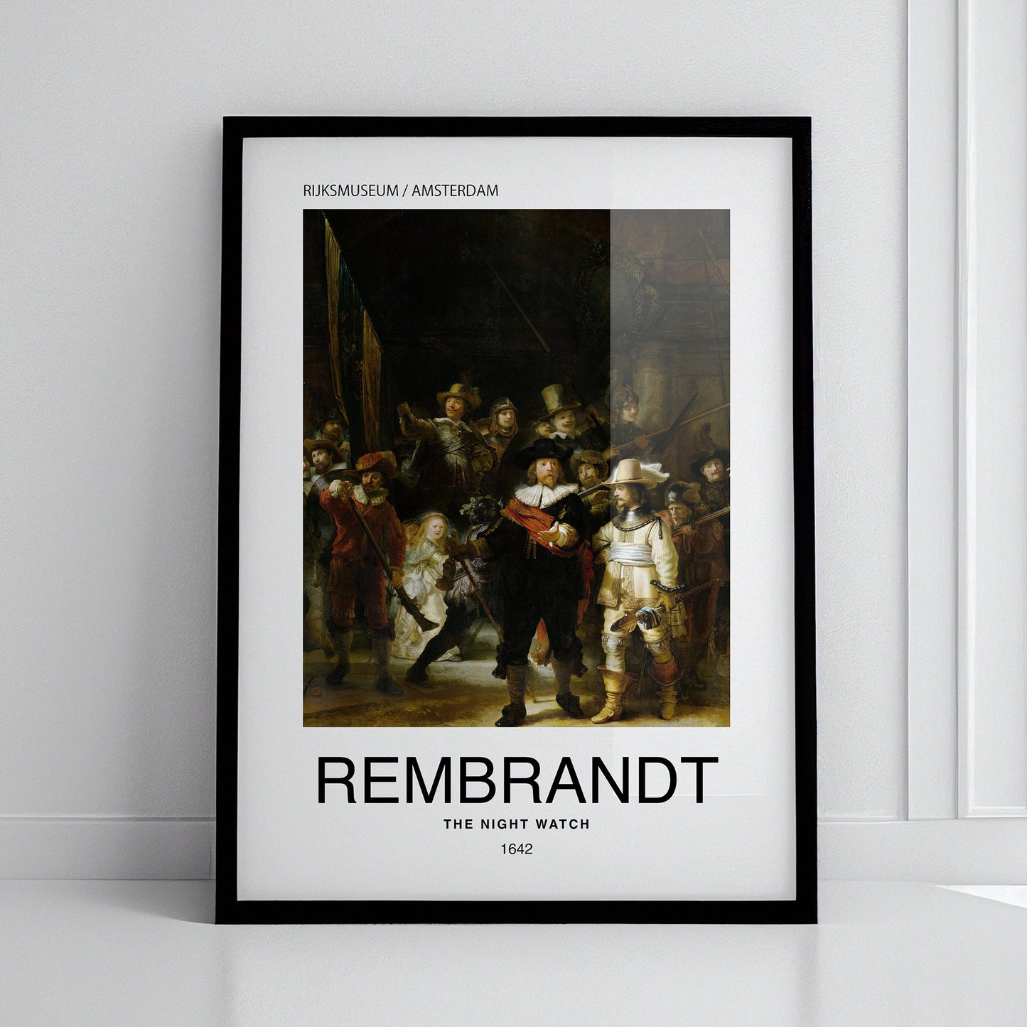 The Night Watch by Rembrandt Poster Print โ Classic and famous vintage wall art, famous painting, Post-Impressionist, Home Decor Fine Arts