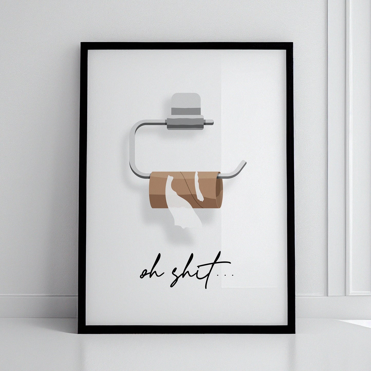 Colourful wall decor for toilet, funny bathroom wall art, toilet paper, toilet print, toilet roll need replacement, Funny Art, Funny Wall Prints, Quirky Art, Fun Wall Art, Home Prints, Bathroom Decor, Nice Bum Print, Gift for Partner, Toilet Humour