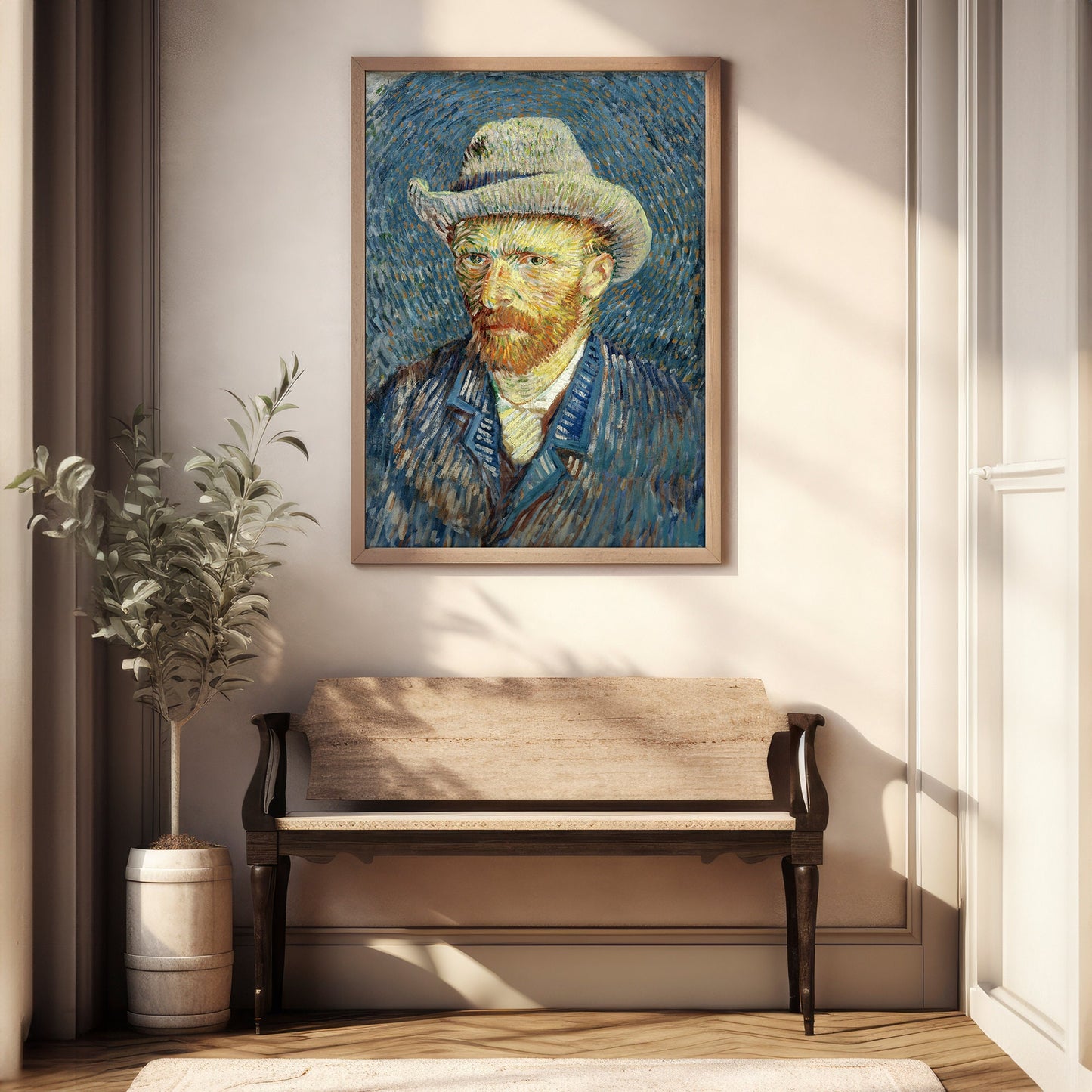 Self Portrait by Van Gogh Poster Print โ Classic and famous vintage wall art, famous painting, Post-Impressionist, Home Decor Fine Arts, hand-picked timeless collection of classic paintings from Botticelli to Rembrandt
