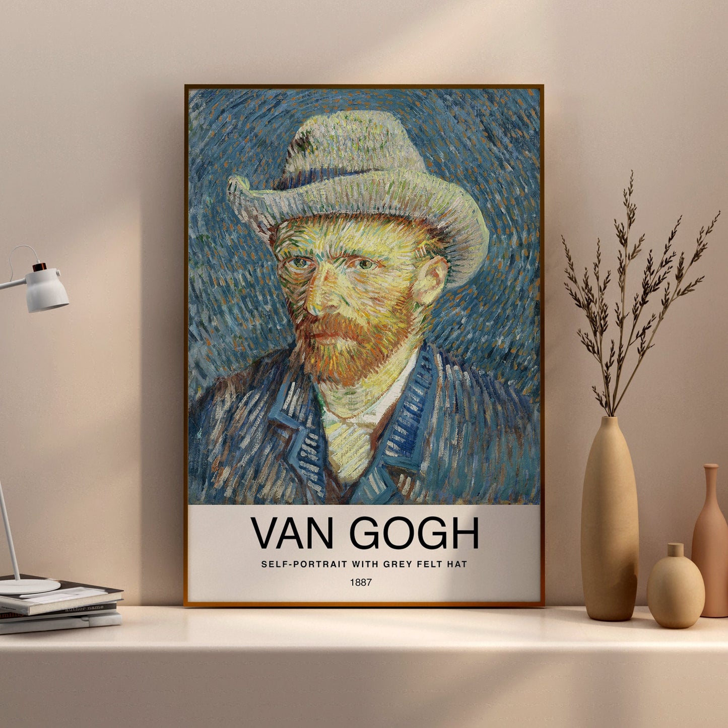 Self Portrait by Van Gogh Poster Print โ Classic and famous vintage wall art, famous painting, Post-Impressionist, Home Decor Fine Arts, hand-picked timeless collection of classic paintings from Botticelli to Rembrandt
