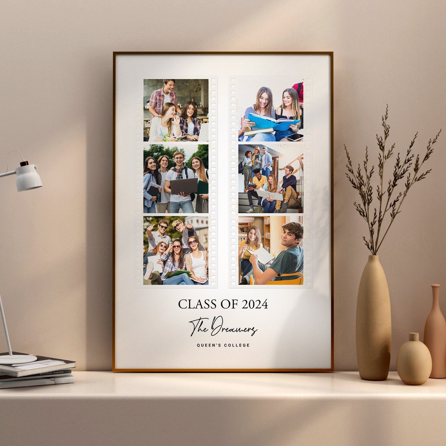 Personalised School Leavers, Graduation, End of Year Photo Print – Graduation photo print, Classmates gift idea, Teacher appreciation gift