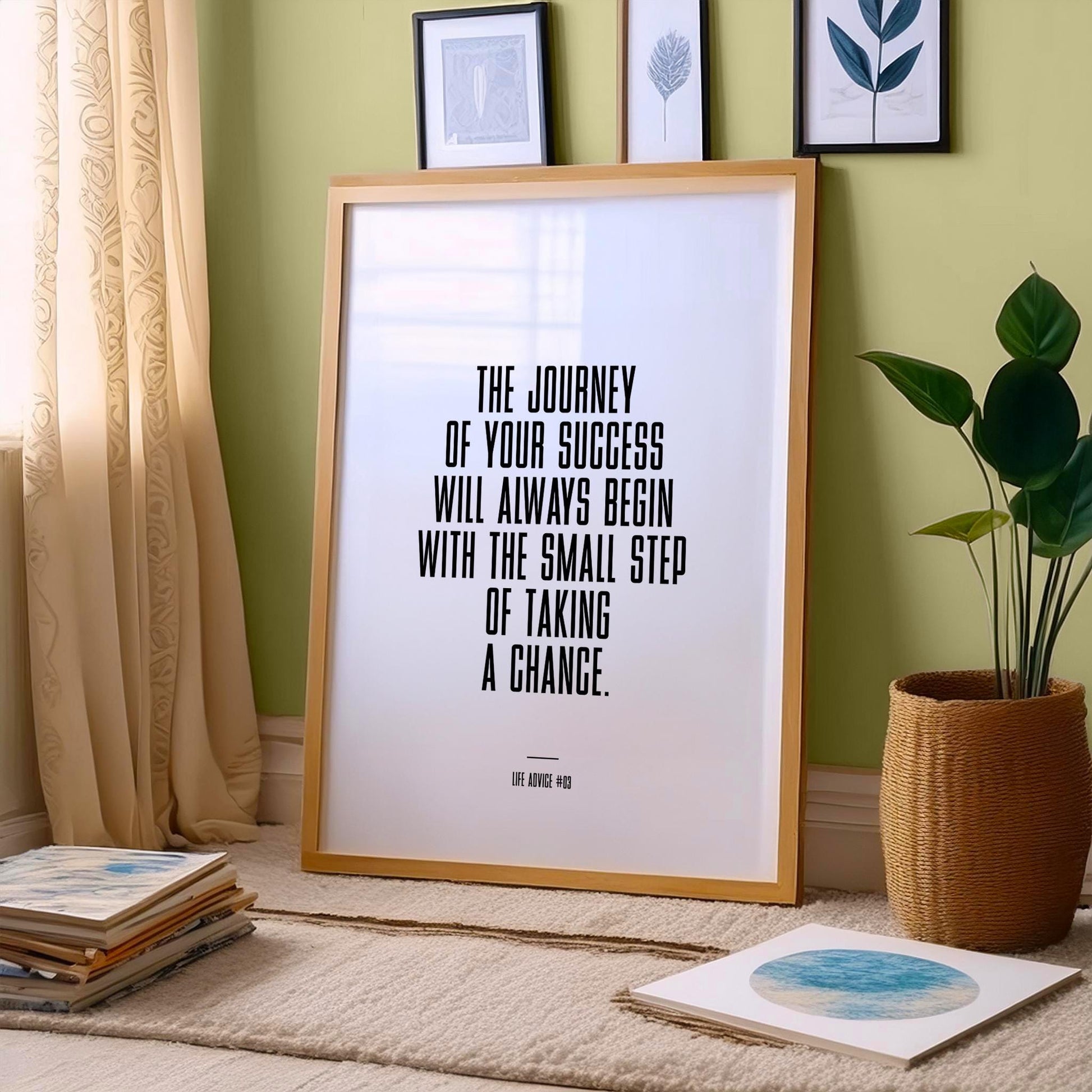 Life Advice #03: The journey of your success will always begin with the small step of taking a chance, Empower, motivational, inspirational