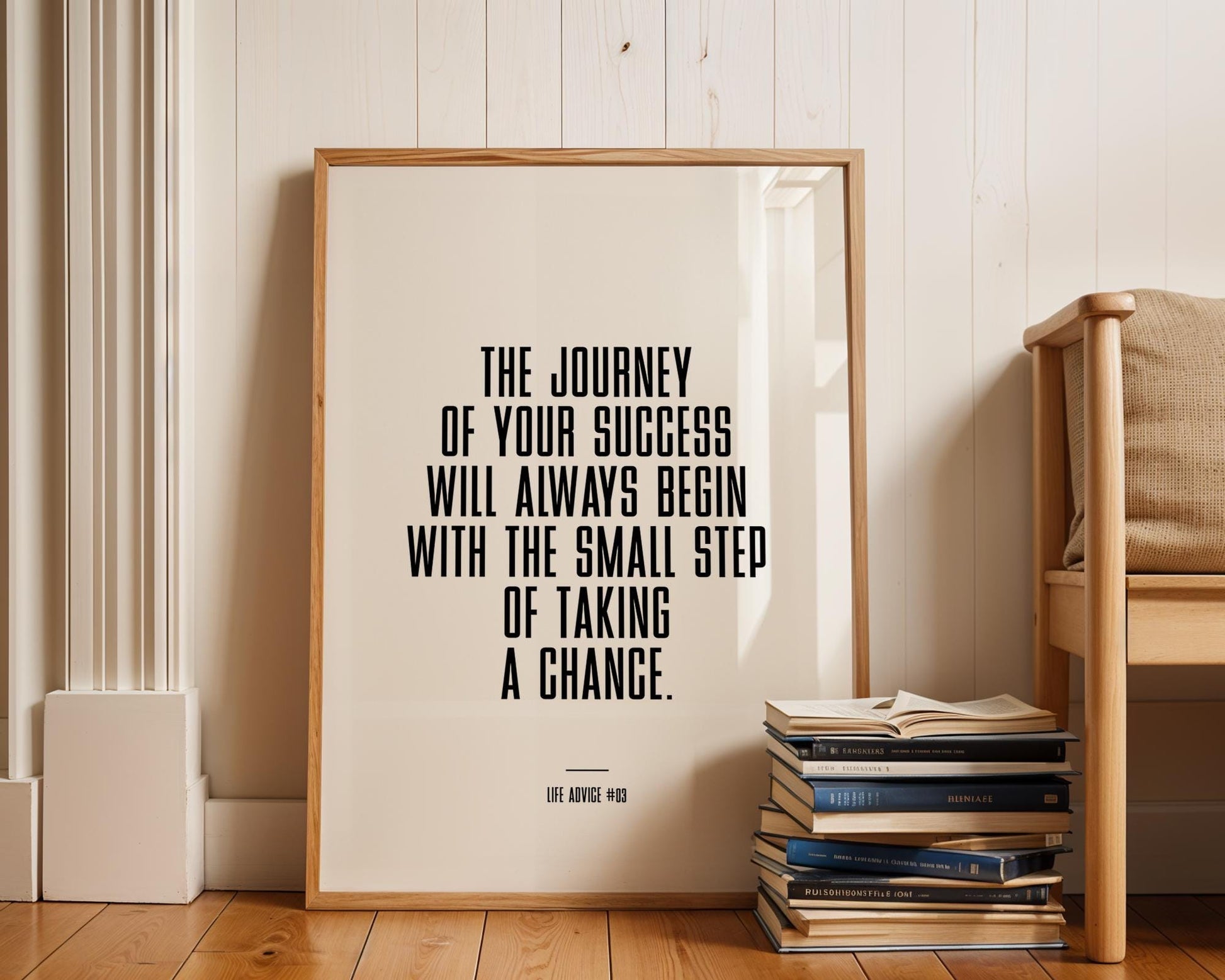 Life Advice #03: The journey of your success will always begin with the small step of taking a chance, Empower, motivational, inspirational
