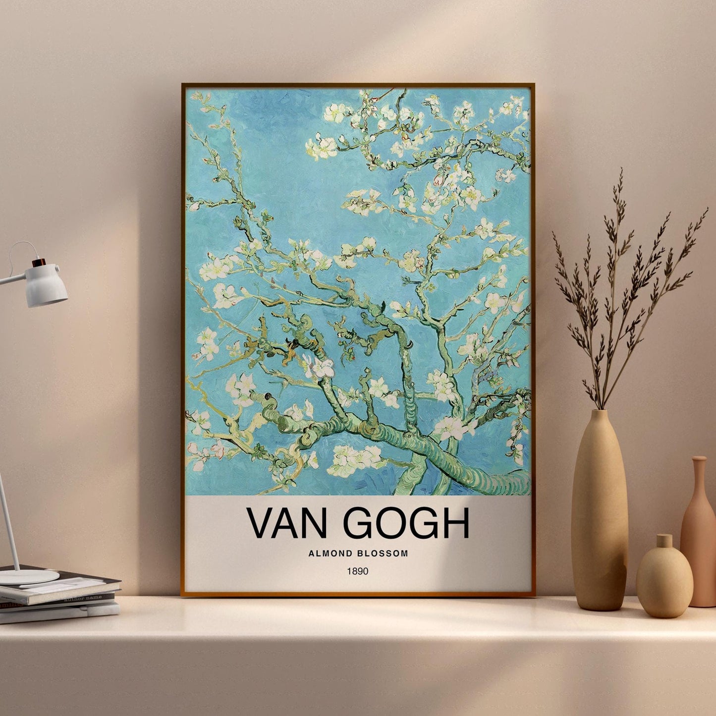 Almond Blossom by Van Gogh Poster Print โ Classic and famous vintage wall art, famous painting, Post-Impressionist, Home Decor Fine Arts, hand-picked timeless collection of classic paintings from Botticelli to Rembrandt
