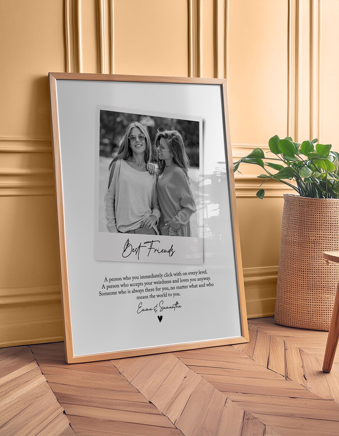 Personalised Best Friend Definition Print - Custom Gift With Photo For Best Friend, Birthday Gift, Soulmates, Photo Gift, Best Friend Quote