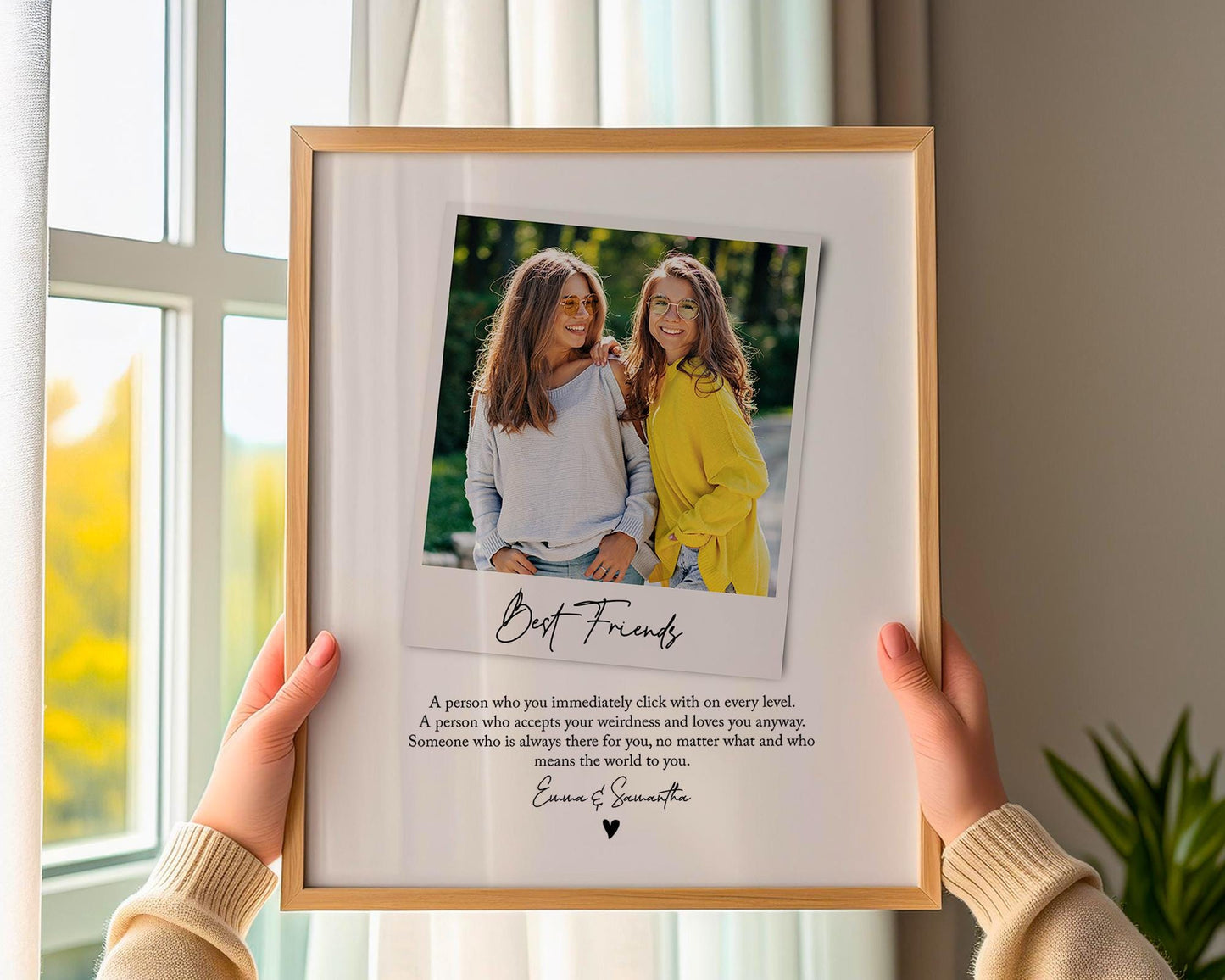 Personalised Best Friend Definition Print - Custom Gift With Photo For Best Friend, Birthday Gift, Soulmates, Photo Gift, Best Friend Quote