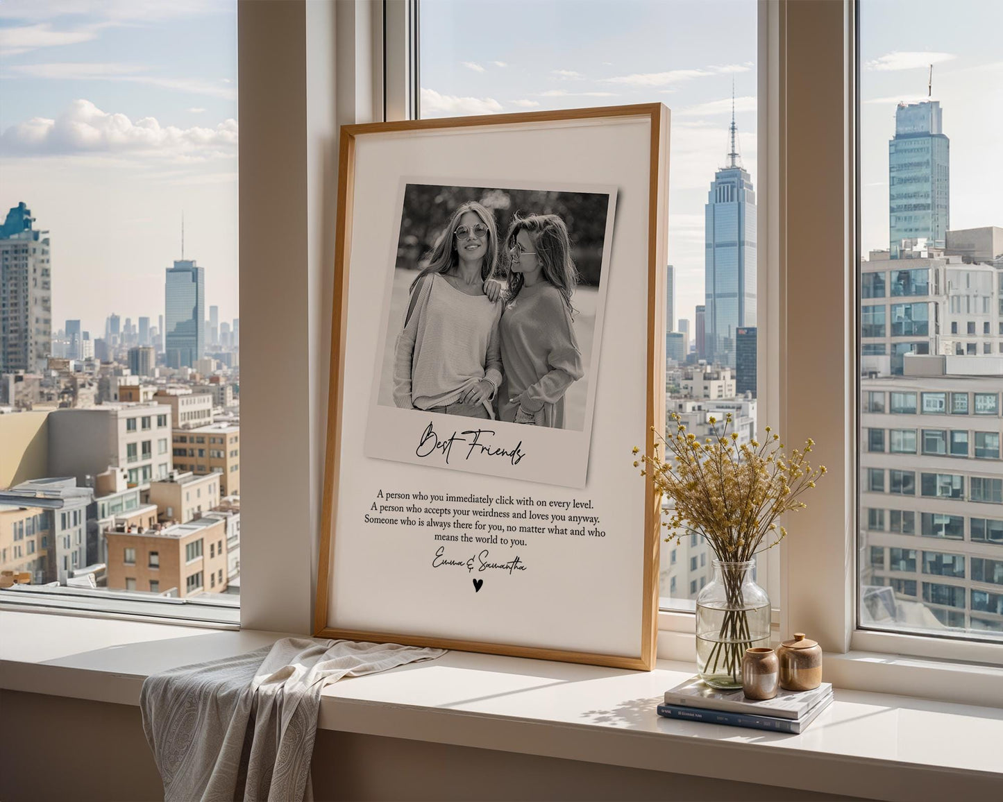 Personalised Best Friend Definition Print - Custom Gift With Photo For Best Friend, Birthday Gift, Soulmates, Photo Gift, Best Friend Quote