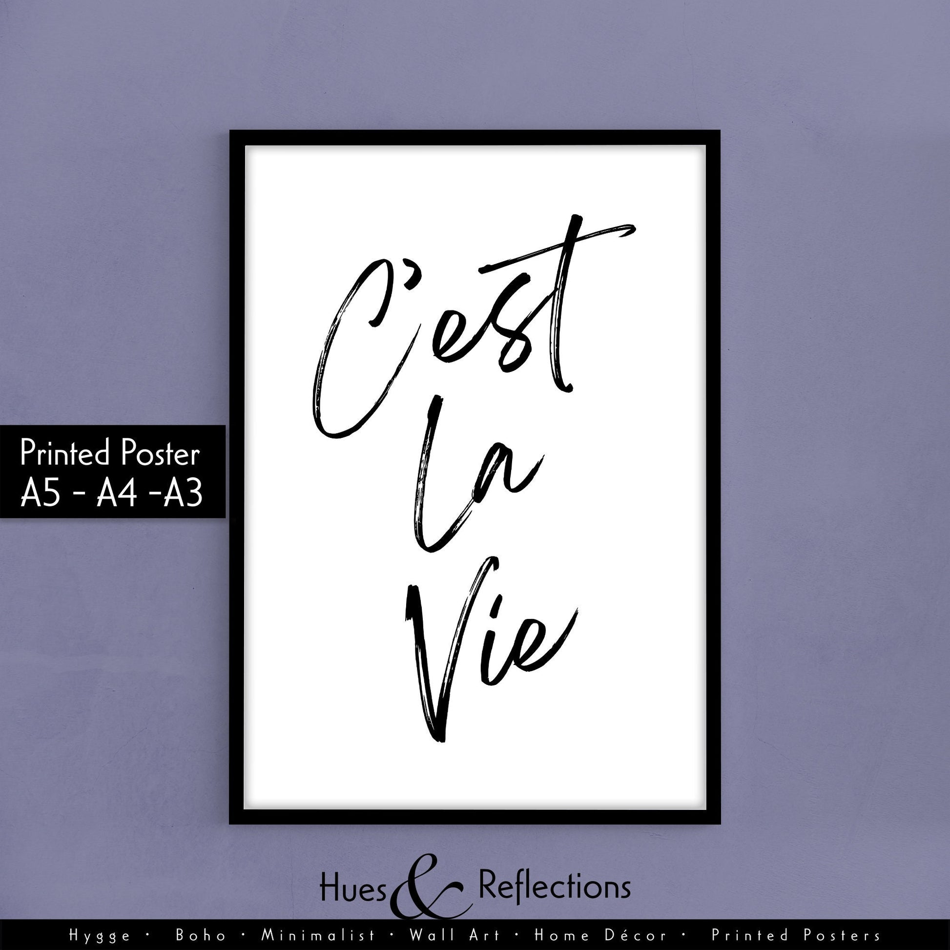 C'est La Vie Print - Home decor wall print wall art