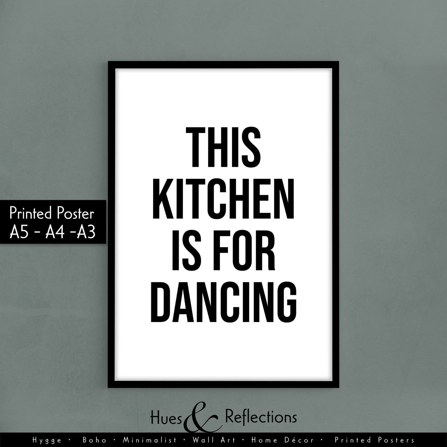 This Kitchen Is For Dancing | For those of us who just love to dance, this print will remind you exactly what your kitchen is for!