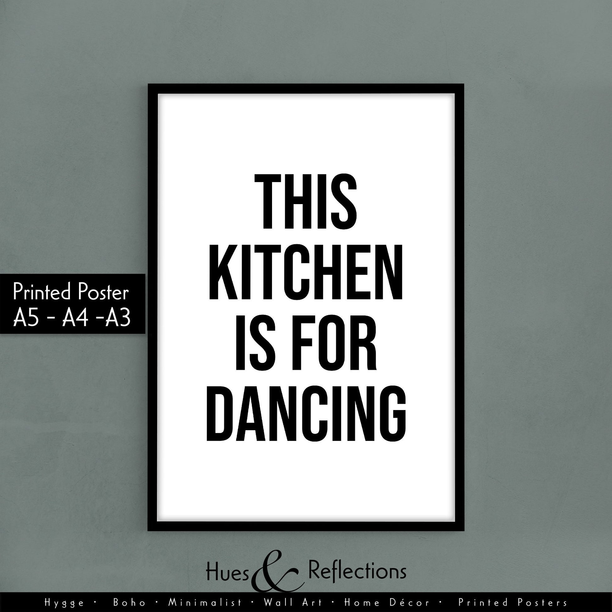 This Kitchen Is For Dancing | For those of us who just love to dance, this print will remind you exactly what your kitchen is for!