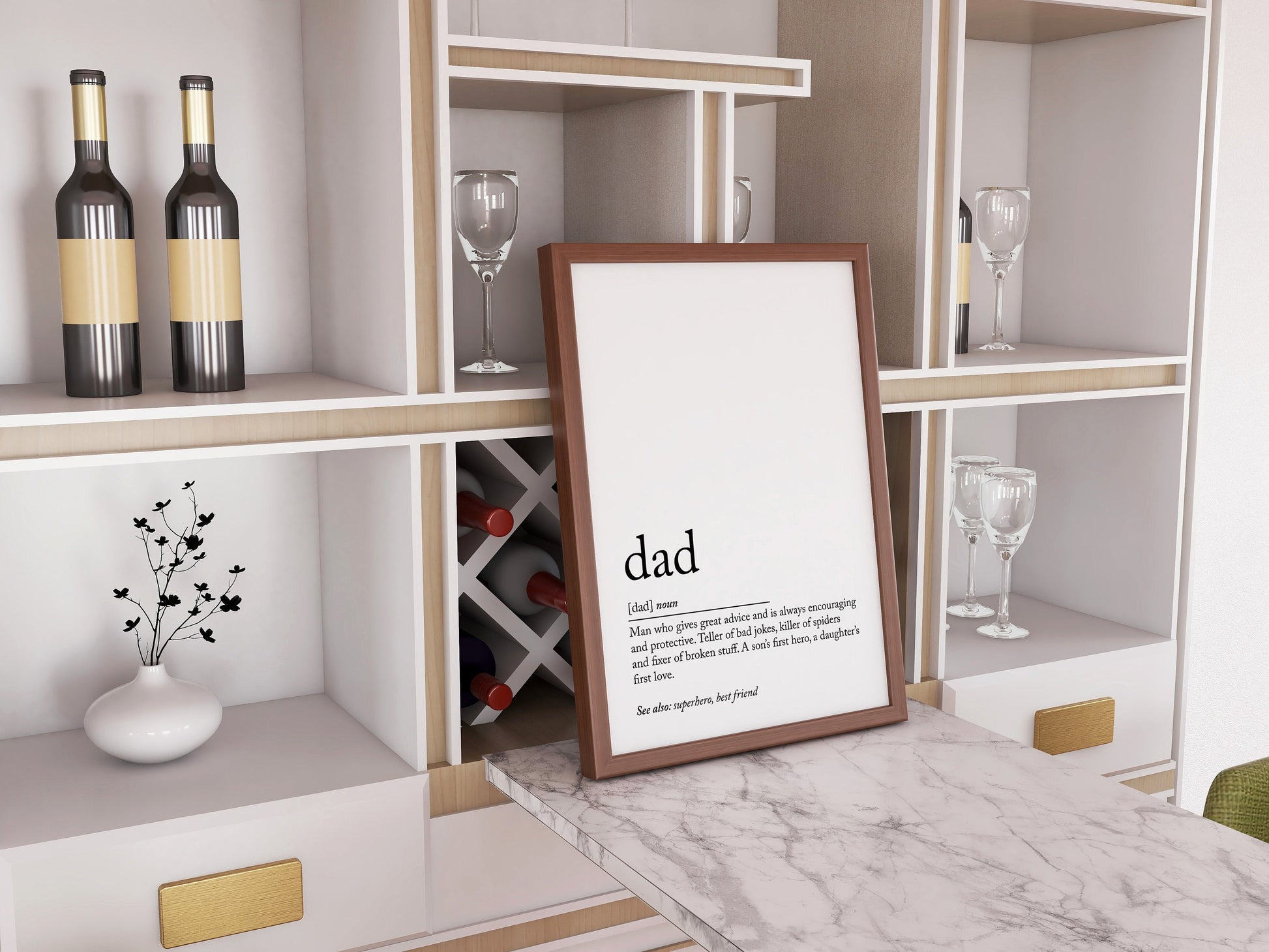 Dad Definition poster, father&#39;s day gift idea, best dad gift, dad superhero, dad best friend, dad bad jokes poster, Man who gives great advice and is always encouraging and protective. A son’s first hero, a daughter’s first love.