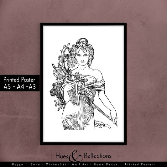 Line Art Woman Drawing MinimalistFigure Wall Decor Creative and powerful Women sketch Posters for Living Room Decoration, decor for home	home 		Wall art	canvas painting	Woman wall art	home gift	Marianne	Feminist Woman	Woman Warrior	Woman Pride Poster