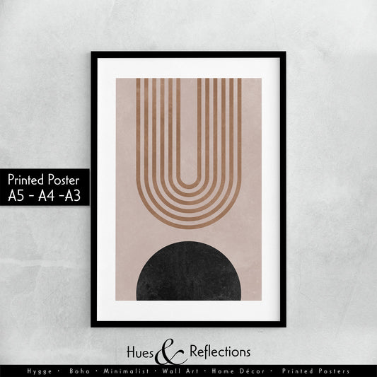 Meteor - Abstract Scandinavian style Modern Wall Art, Berlin Arches, Bohemian, Arches and Circles, Shapes and Colours Geometric Prints