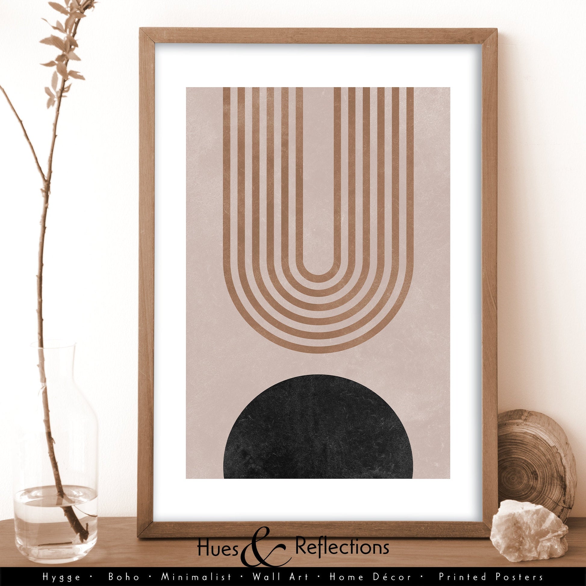 Meteor - Abstract Scandinavian style Modern Wall Art, Berlin Arches, Bohemian, Arches and Circles, Shapes and Colours Geometric Prints