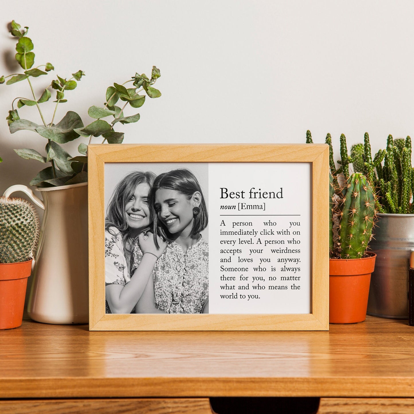 Personalised best friend prints - Custom best friend definition gift, Print for best friends, best friend quote, best friend print, unframed