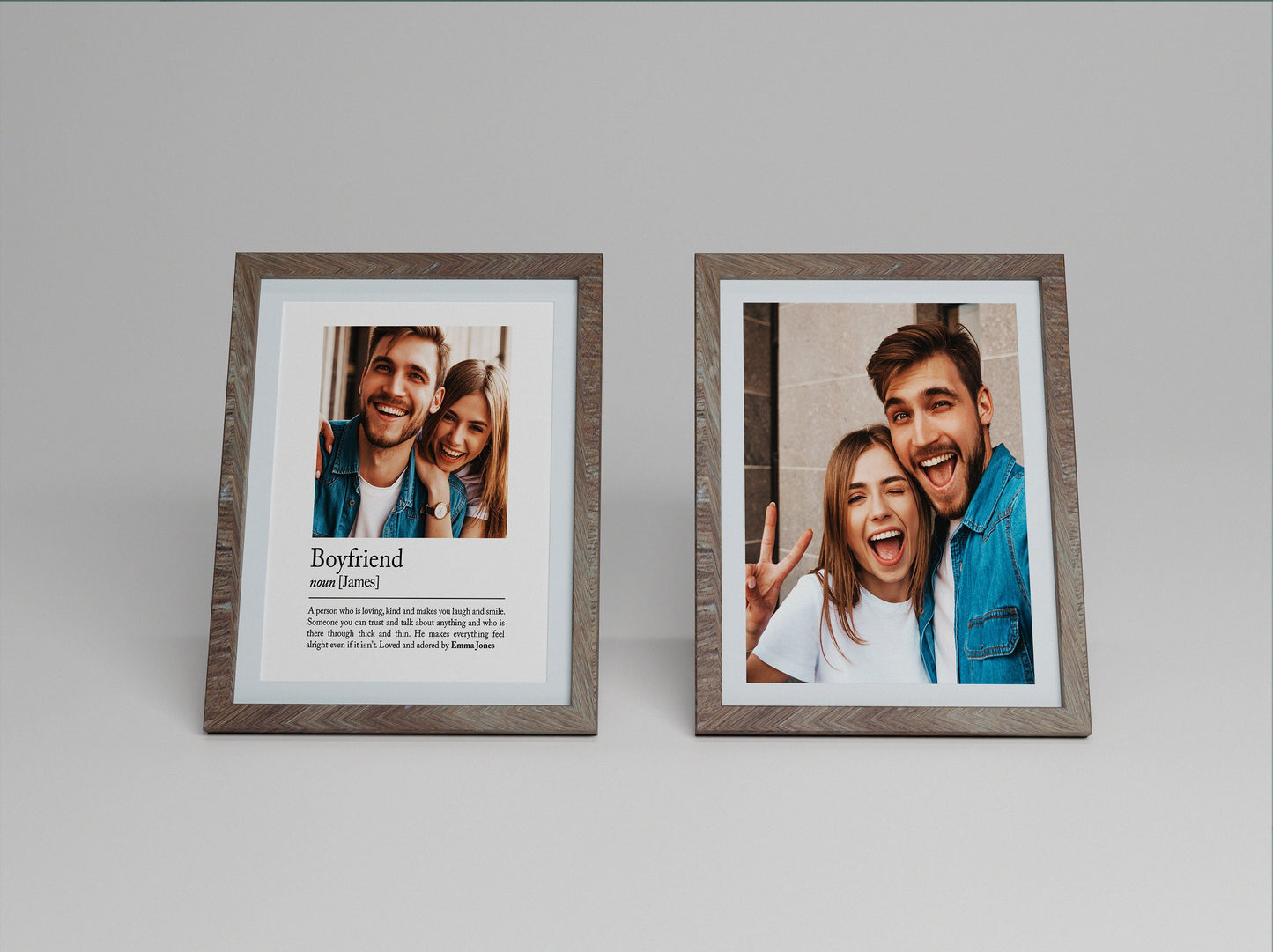 Personalise boyfriend definition print - Custom gift with photo for boy friend and partners, birthday gift, Christmas, Photo Gift, Boyfriend Quote