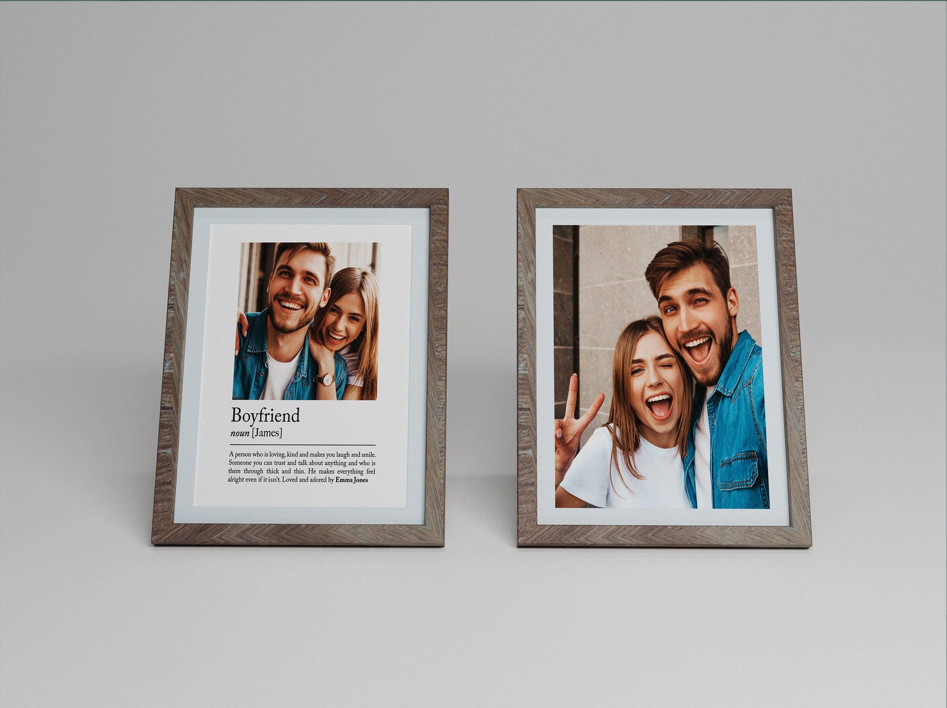 Personalise boyfriend definition print - Custom gift with photo for boy friend and partners, birthday gift, Christmas, Photo Gift, Boyfriend Quote