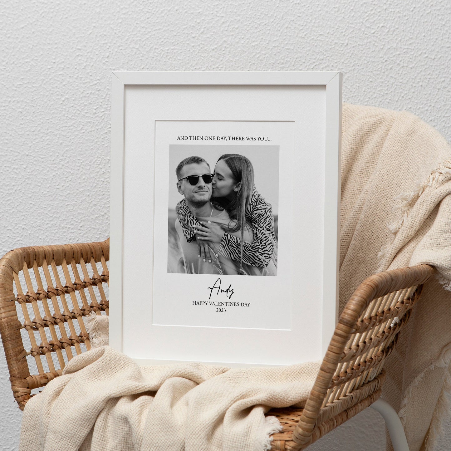 Personalised Valentines photo print,  memorable gift for partner, Valentines day gift for him, Couple print, romantic gift for boyfriend