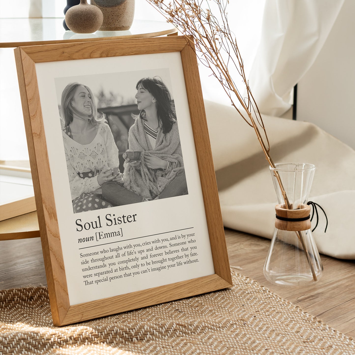 Personalised best friend definition print - Custom gift with photo for best friend, birthday gift, Valentines, Photo Gift, Best Friend Quote. Friends Gift Idea