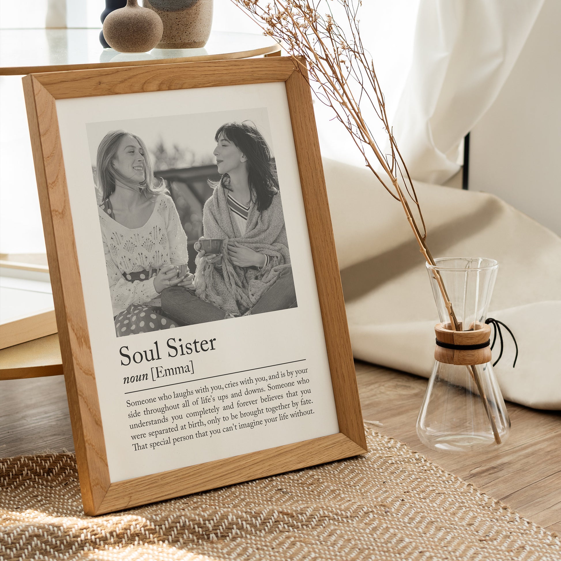 Personalised best friend definition print - Custom gift with photo for best friend, birthday gift, Valentines, Photo Gift, Best Friend Quote. Friends Gift Idea