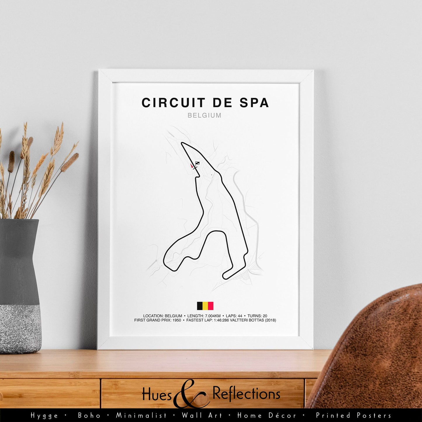 Belgium Grand Prix Circuit Print, Formula 1 Track Poster, Office wall art, Gifts for him, F1 race map frame, F1 Poster, Car race fan art, Circuit de Spa, Spa Belgium Grand Prix Print, Formula 1 Prints, Grand Prix Track Circuit, F1 Map Print