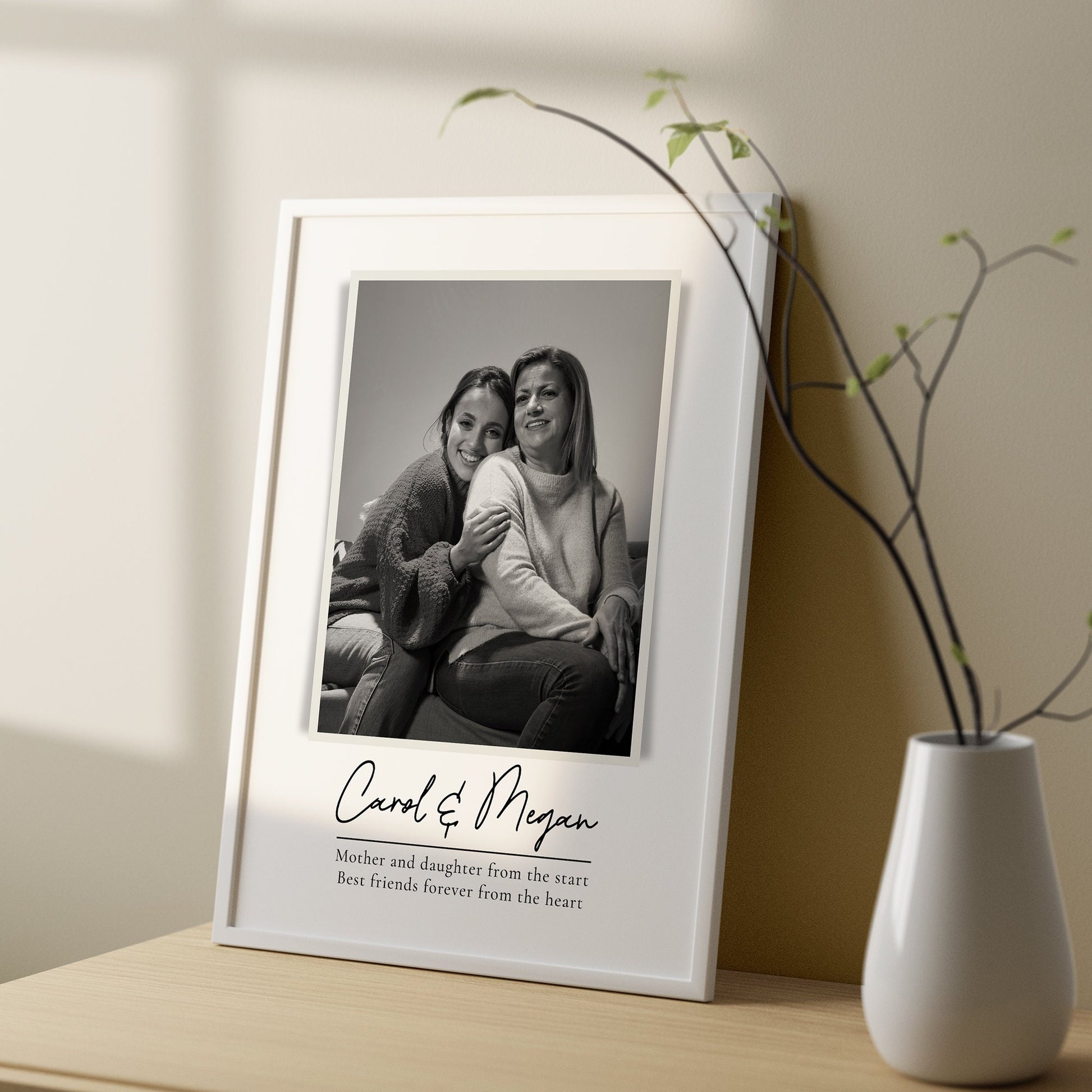 Personalised mum definition print - Custom gift with photo for mum friend, birthday gift, Christmas, Photo Gift, mum Quote, Personalised Mother and Daughter print - Custom gift with photo, mothers day present, Photo Gift, Mum Best friend