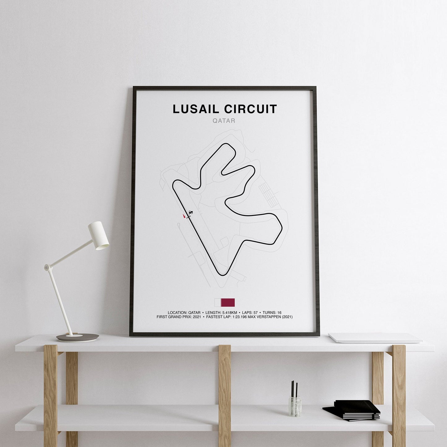 FORMULA 1 QATAR AIRWAYS QATAR GRAND PRIX 2023 Grand Prix Circuit Print, Formula 1 Track Poster, Office wall art, Gifts for him, F1 race map frame, F1 Poster, Car race fan art, Lusail International Circuit, Max Emilian Verstappen, Hamilton, Alonzo,