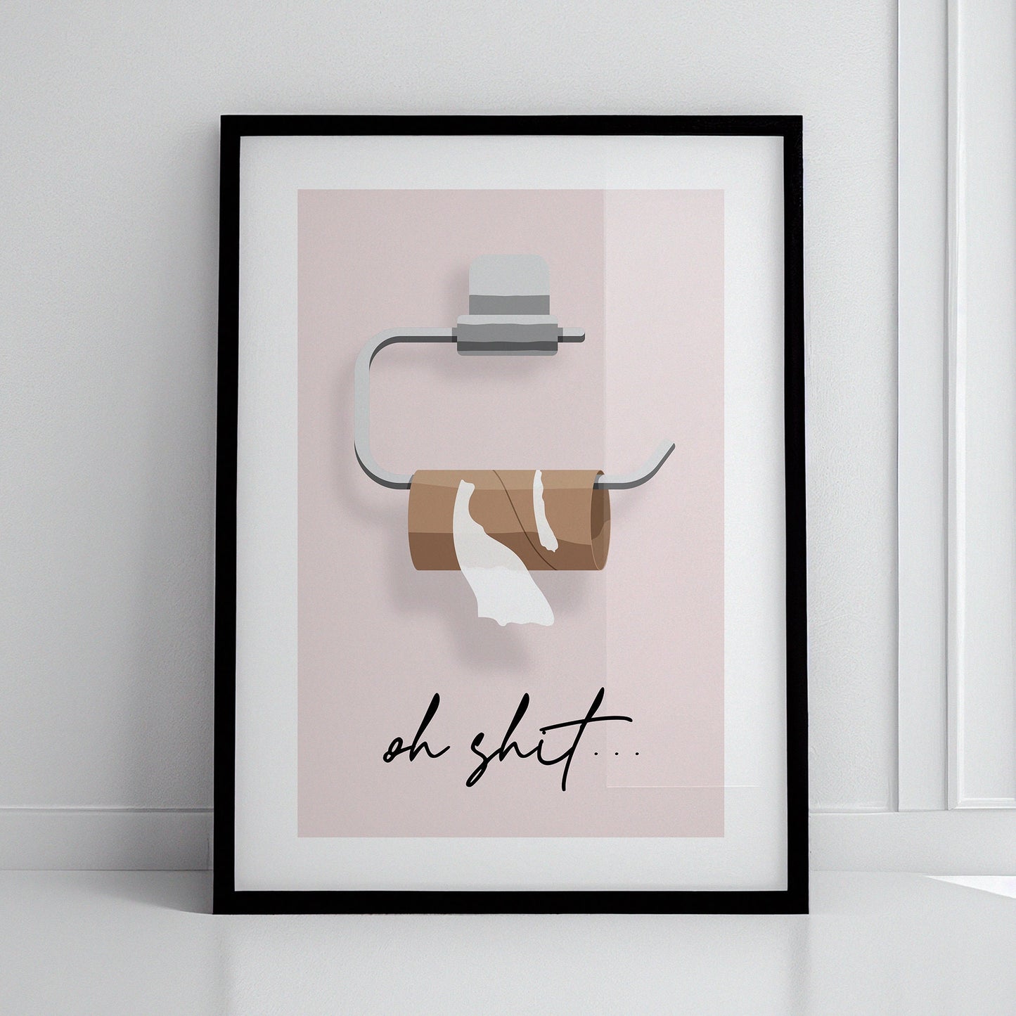 Colourful wall decor for toilet, funny bathroom wall art, toilet paper, toilet print, toilet roll need replacement, Funny Art, Funny Wall Prints, Quirky Art, Fun Wall Art, Home Prints, Bathroom Decor, Nice Bum Print, Gift for Partner, Toilet Humour