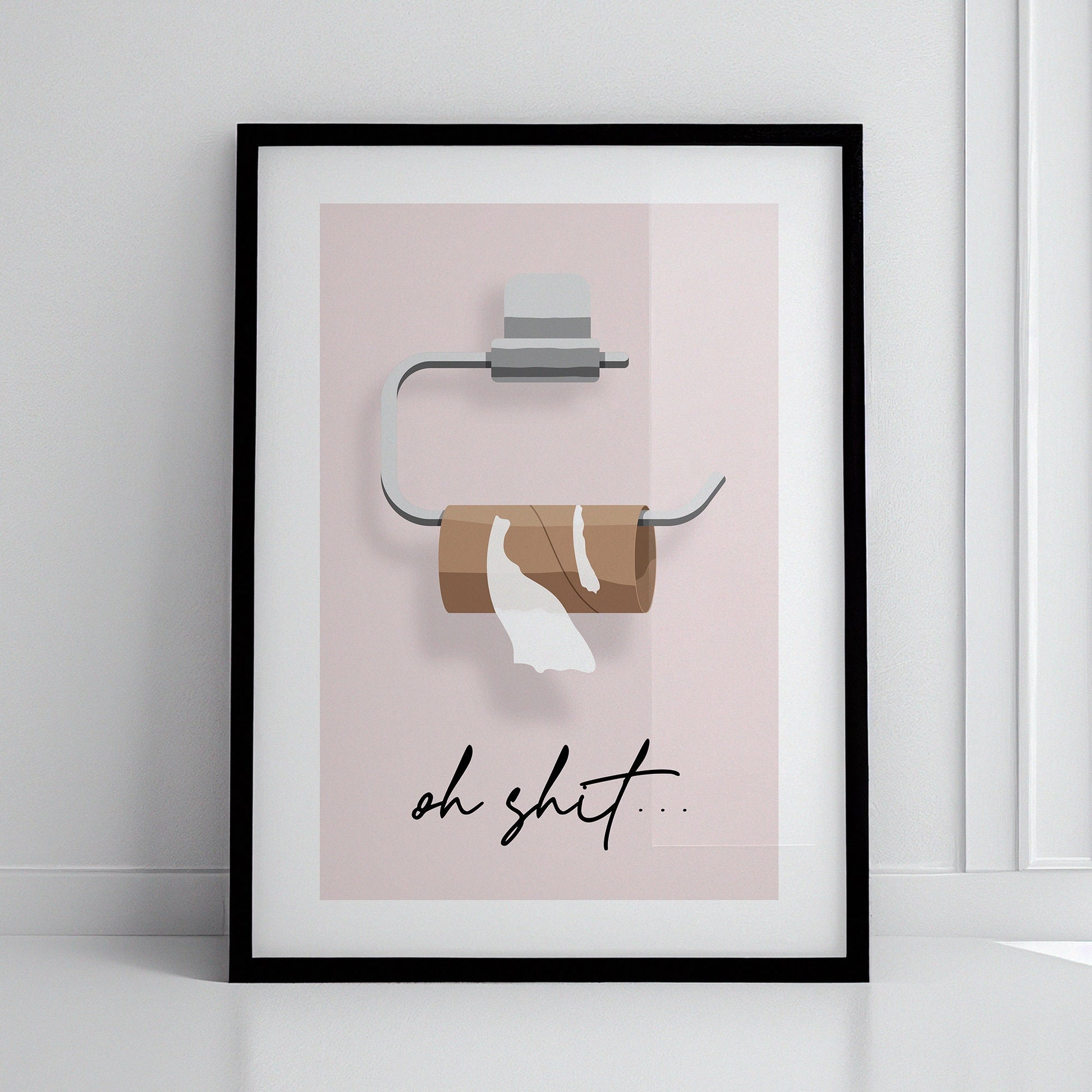 Colourful wall decor for toilet, funny bathroom wall art, toilet paper, toilet print, toilet roll need replacement, Funny Art, Funny Wall Prints, Quirky Art, Fun Wall Art, Home Prints, Bathroom Decor, Nice Bum Print, Gift for Partner, Toilet Humour