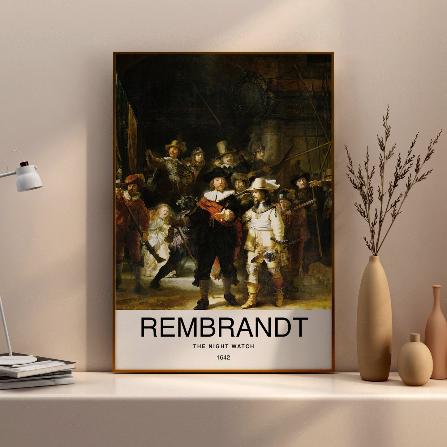 The Night Watch by Rembrandt Poster Print – Classic and famous vintage wall art, famous painting, Post-Impressionist, Home Decor Fine Arts