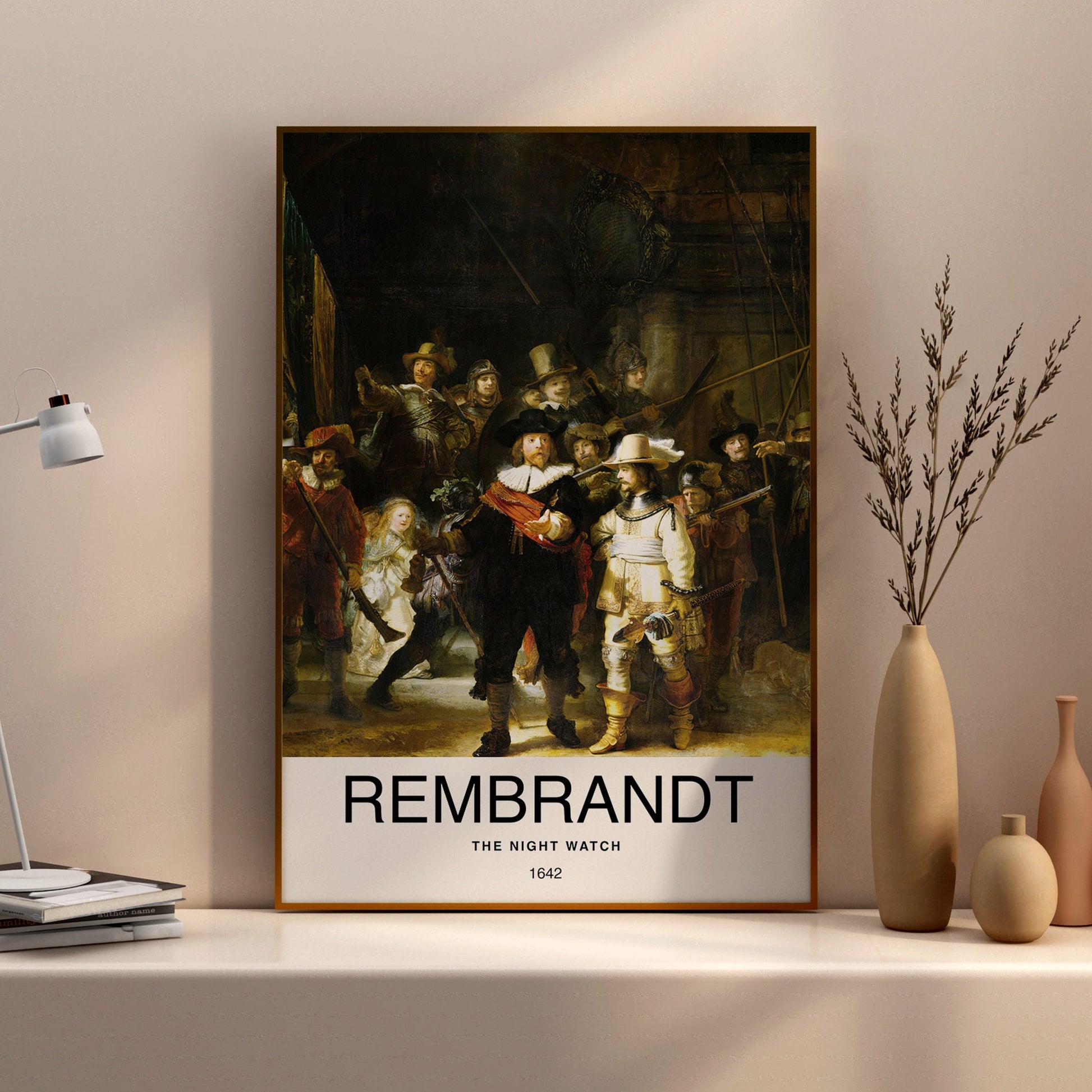 The Night Watch by Rembrandt Poster Print – Classic and famous vintage wall art, famous painting, Post-Impressionist, Home Decor Fine Arts