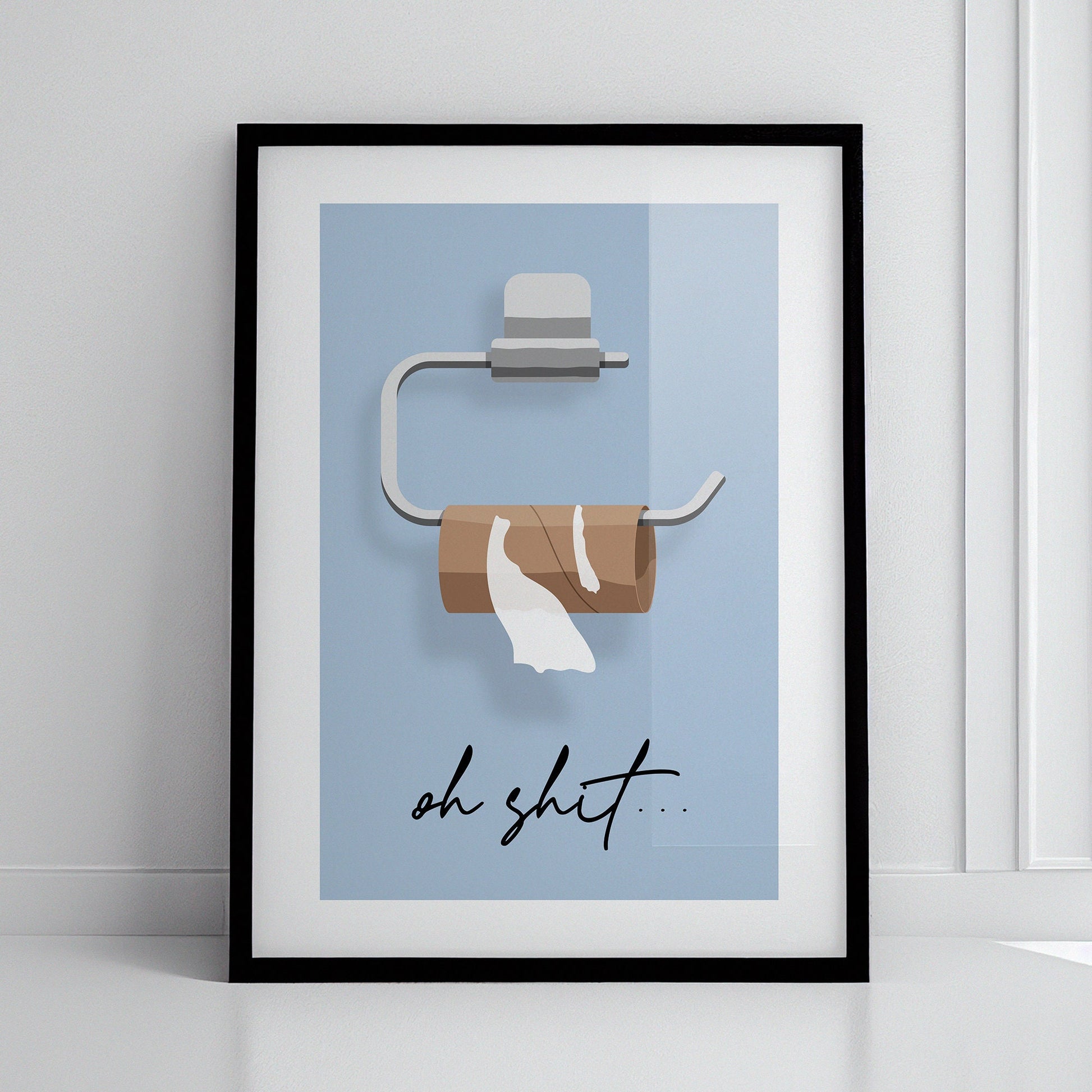 Colourful wall decor for toilet, funny bathroom wall art, toilet paper, toilet print, toilet roll need replacement, Funny Art, Funny Wall Prints, Quirky Art, Fun Wall Art, Home Prints, Bathroom Decor, Nice Bum Print, Gift for Partner, Toilet Humour