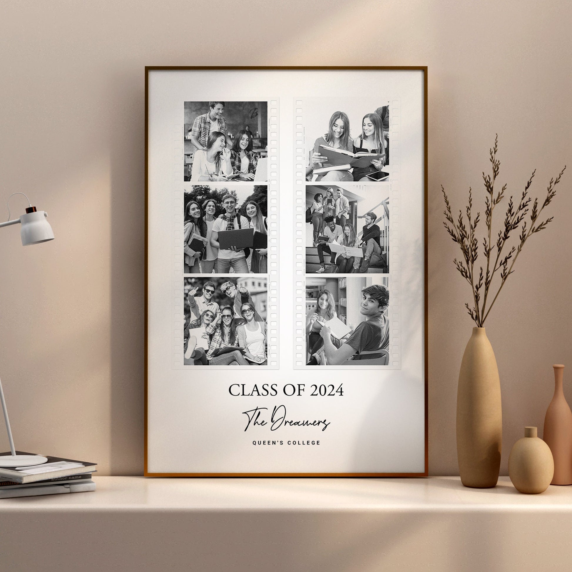 Personalised School Leavers, Graduation, End of Year Photo Print – Graduation photo print, Classmates gift idea, Teacher appreciation gift
