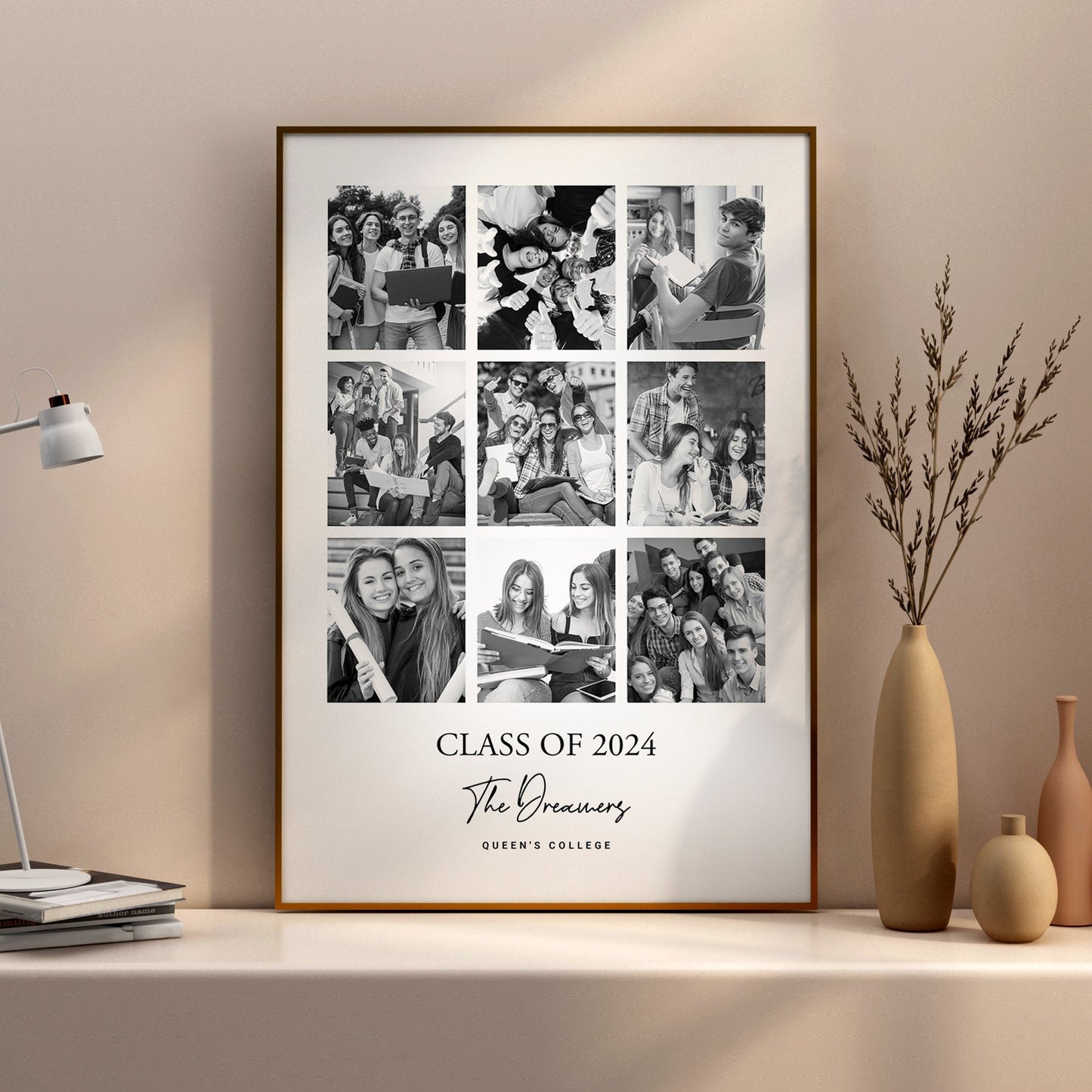 Personalised School Leavers, Graduation, End of Year Photo Print – Graduation photo print, Classmates gift idea, Teacher appreciation gift