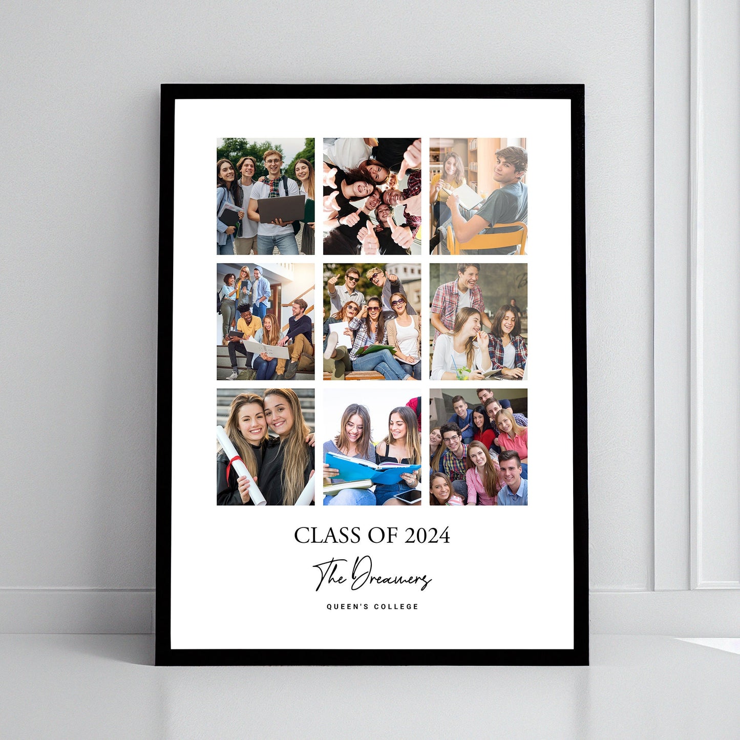 Personalised School Leavers, Graduation, End of Year Photo Print – Graduation photo print, Classmates gift idea, Teacher appreciation gift