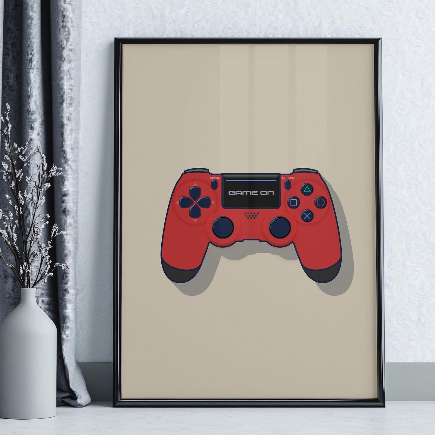 Video Game Wall Art – Vintage gaming room controller prints, Video game print, Gift for gamer, Pop art, Boys room poster, Minimalist retro game pop art