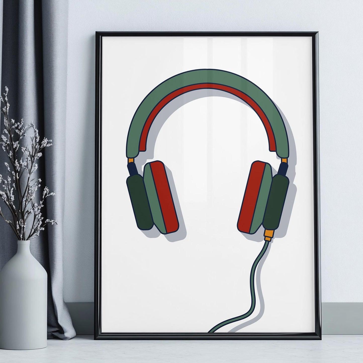 Retro Game Controller, Vintage gaming room controller print, Video game print, Gift for gamer, Pop art, Boys room art, Minimalist retro game