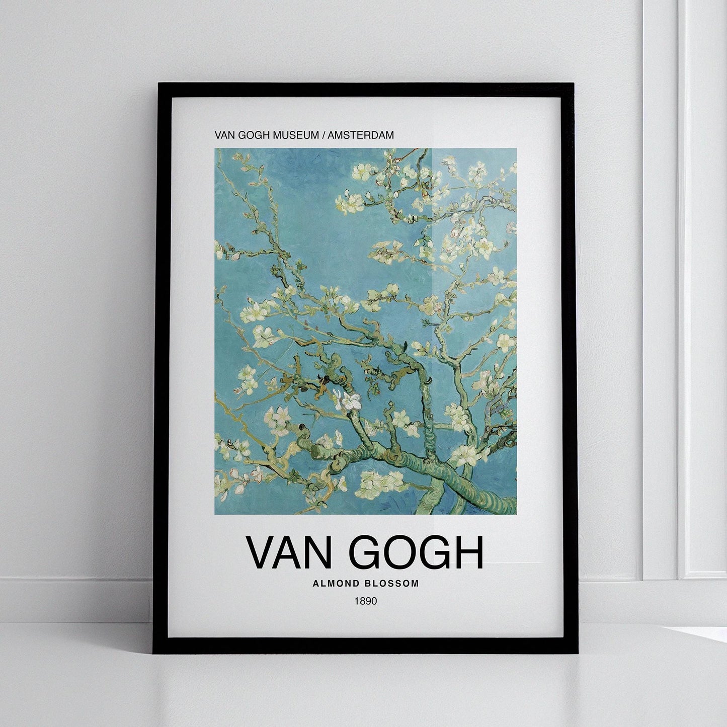 Almond Blossom by Van Gogh Poster Print – Classic and famous vintage wall art, famous painting, Post-Impressionist, Home Decor Fine Arts, hand-picked timeless collection of classic paintings from Botticelli to Rembrandt
