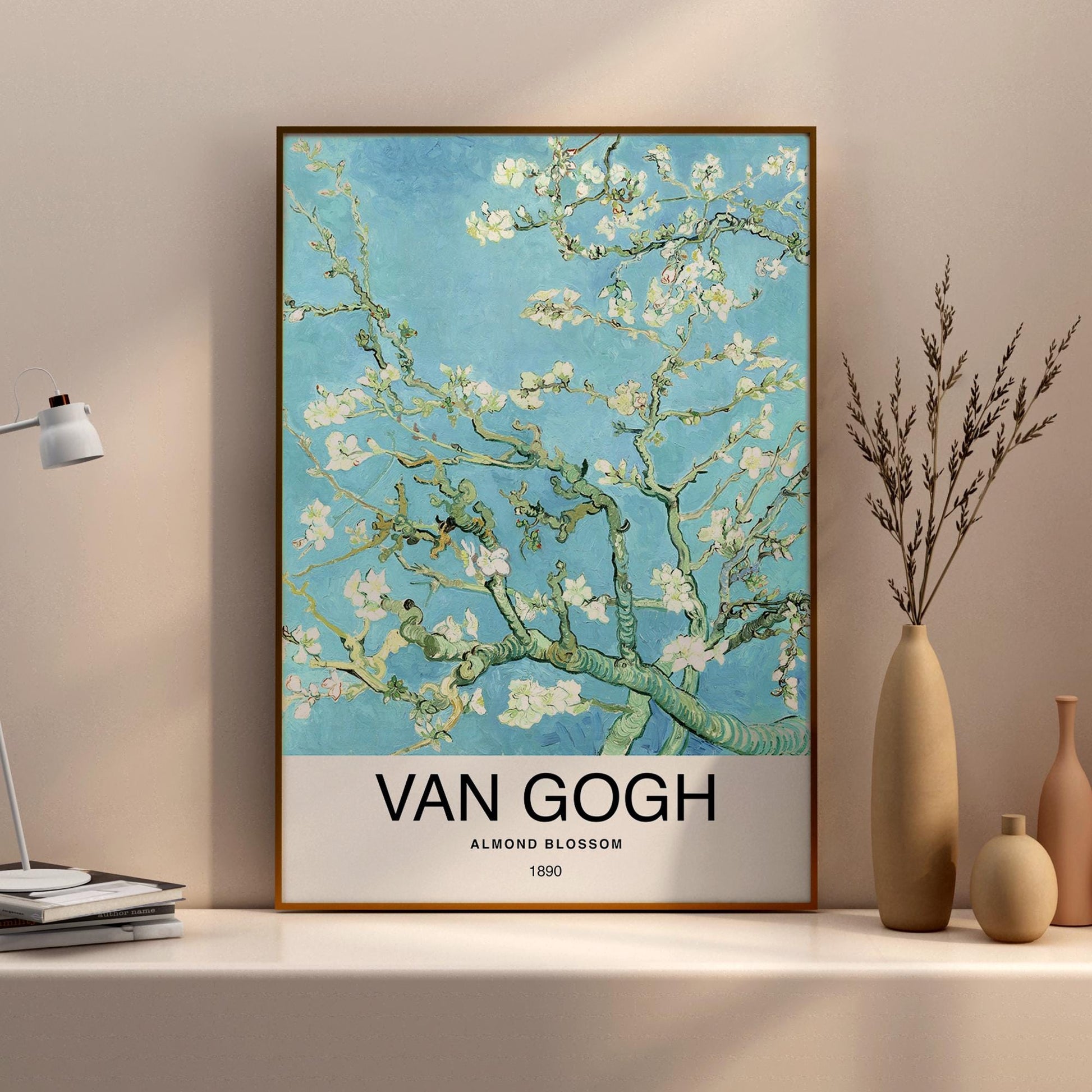 Almond Blossom by Van Gogh Poster Print – Classic and famous vintage wall art, famous painting, Post-Impressionist, Home Decor Fine Arts, hand-picked timeless collection of classic paintings from Botticelli to Rembrandt