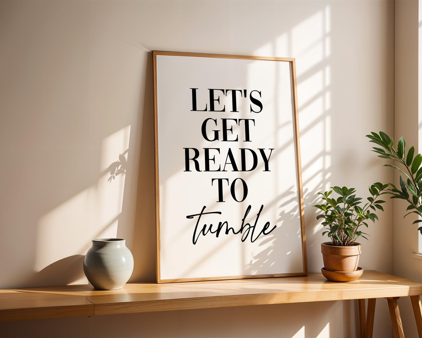Lets Get Ready To Tumble Print - Laundry Room Print, Utility Room Prints, Home Decor, Wall Art, Prints Wall Art	Bathroom prints	Laundry Room Prints Prints, Mum Print	Mum Gift, funny quote print, Gift For Mum Mum Life, Laundry Rules Utility Room Print