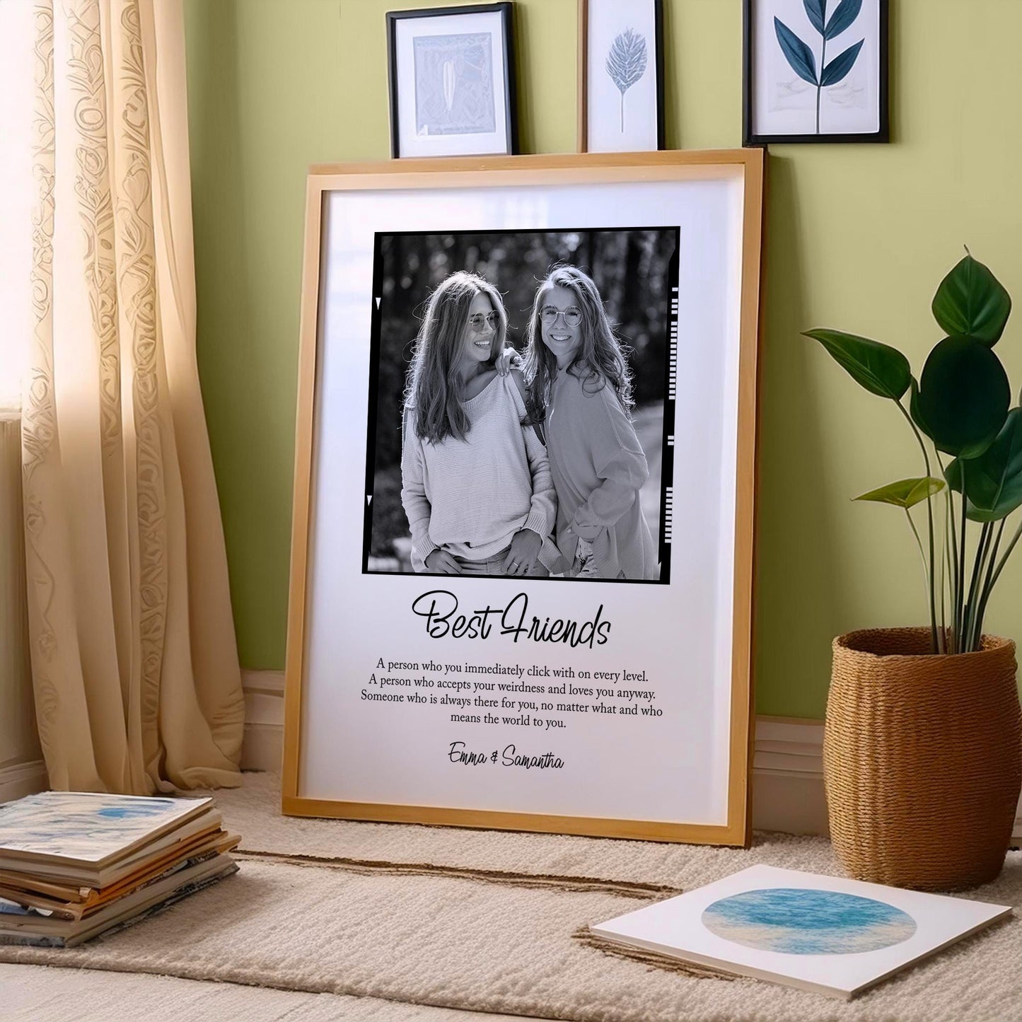 Personalised best friend definition print - Custom gift with photo for best friend, birthday gift, Valentines, Photo Gift, Best Friend Quote. Friends Gift Idea